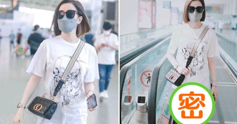 佘詩曼雖然是阿姨輩了，機場還凹「下衣失蹤」秀腿，網：臉像50歲腿像20歲